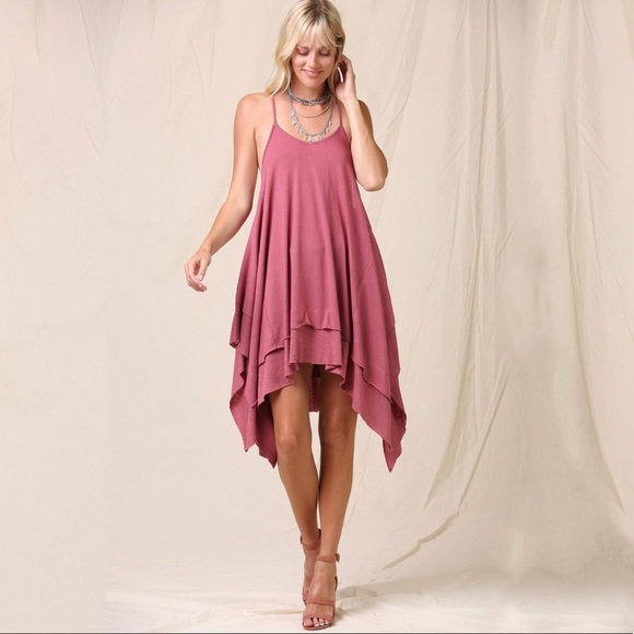 Exposed Seam Razor Back Tunic Dress - Picture 1 of 4